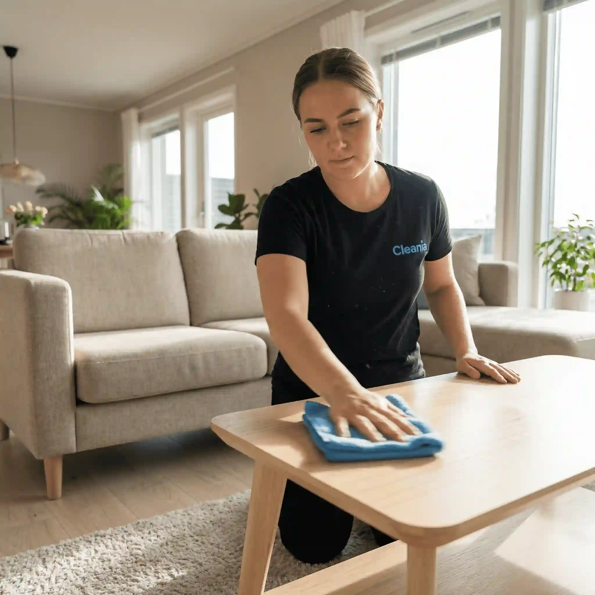Cleania rengøringsassistenter i arbejde